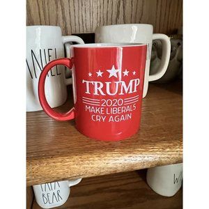 Trump 2020 Make Liberals Cry Again Red Ceramic Mug Cup FATHERS DAY FUNNY